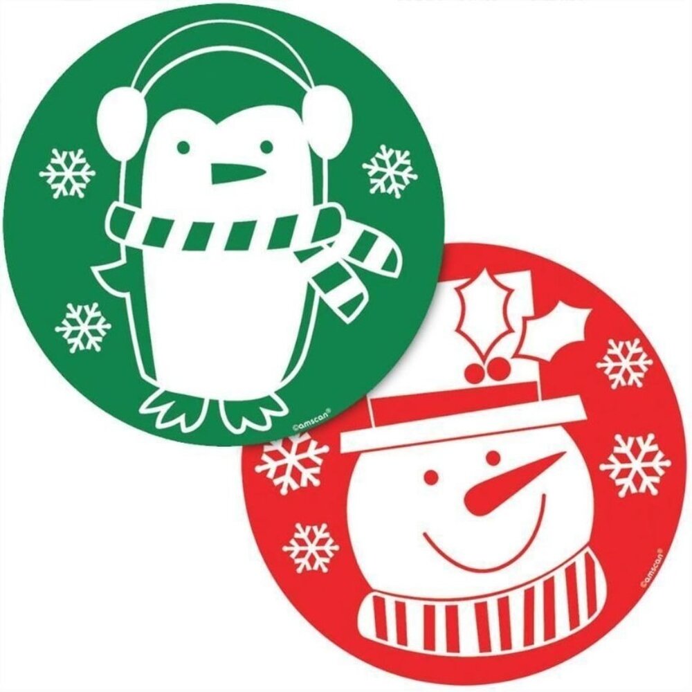 16 Amscan Punch Balloons Balls Christmas Holiday Party Favors Red green & white